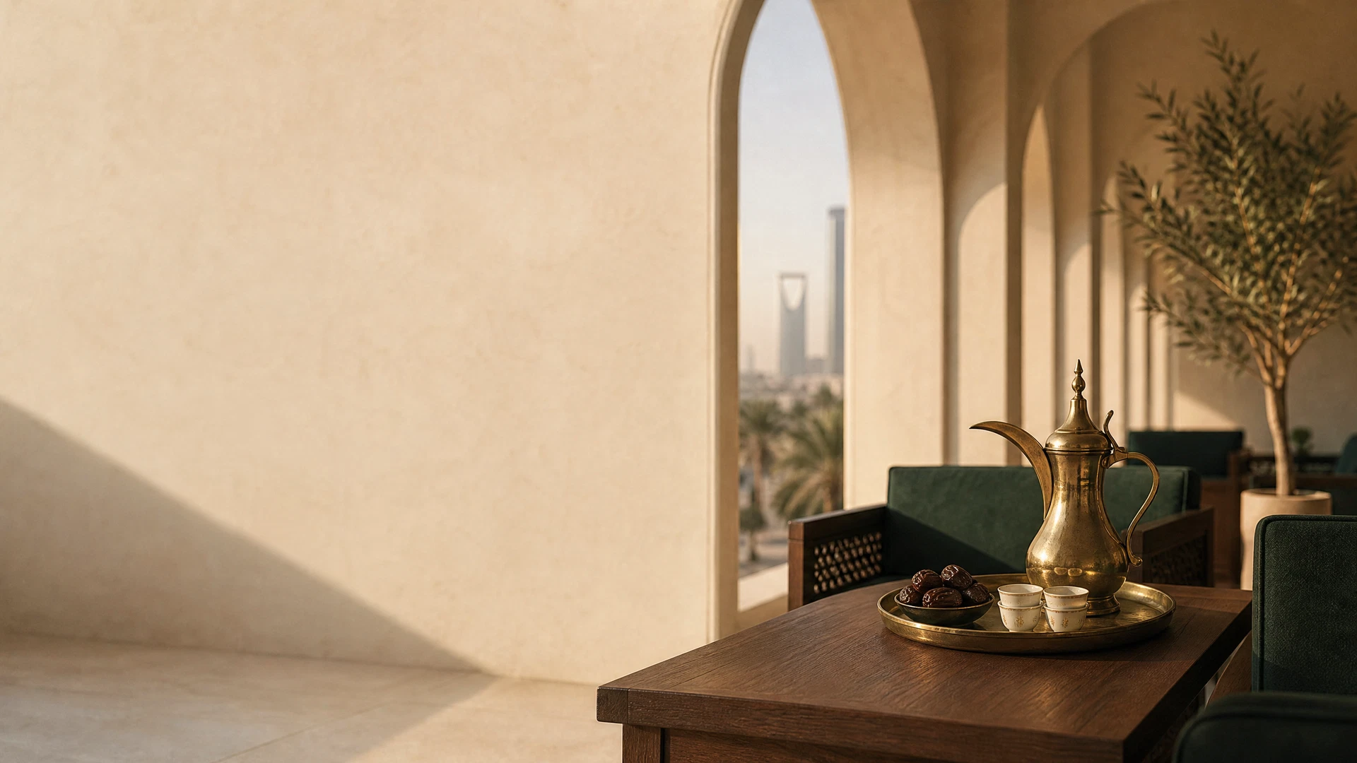 Saudi hospitality setting
